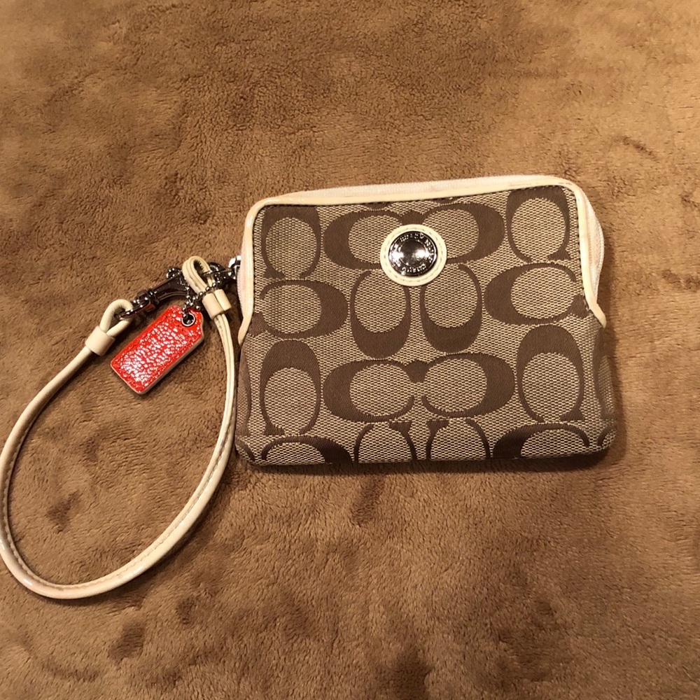 Coach mini wristlet